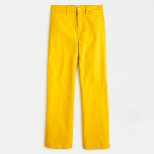 J. Crew Slim Wide-Leg Pant in Washed Canvas
